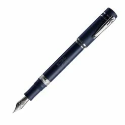 Nettuno 1911 Neos Ulisse Fountain Pen, Matte Blue & Palladium, Fine Nib