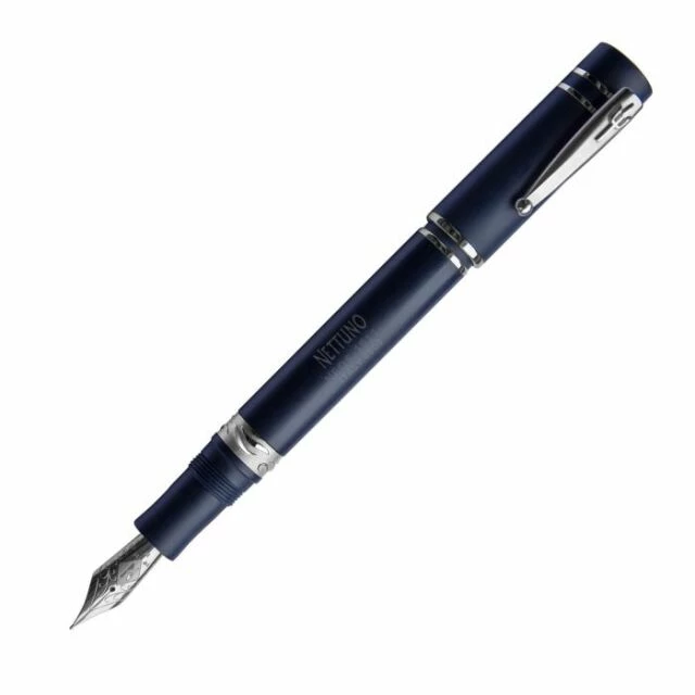 Nettuno 1911 Neos Ulisse Fountain Pen, Matte Blue & Palladium, Fine Nib 1 Nettuno 1911 Neos Ulisse Fountain Pen, Matte Blue & Palladium, Fine Nib