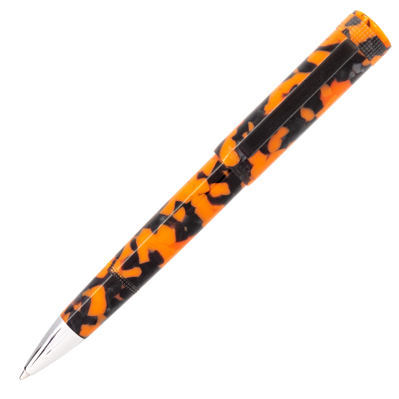 Tibaldi Perfecta LP Vinyl Orange Ballpoint Pen 1 Tibaldi Perfecta LP Vinyl Orange Ballpoint Pen