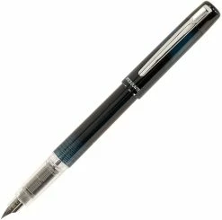 Platinum Prefounte Fountain Pen, Graphite Blue