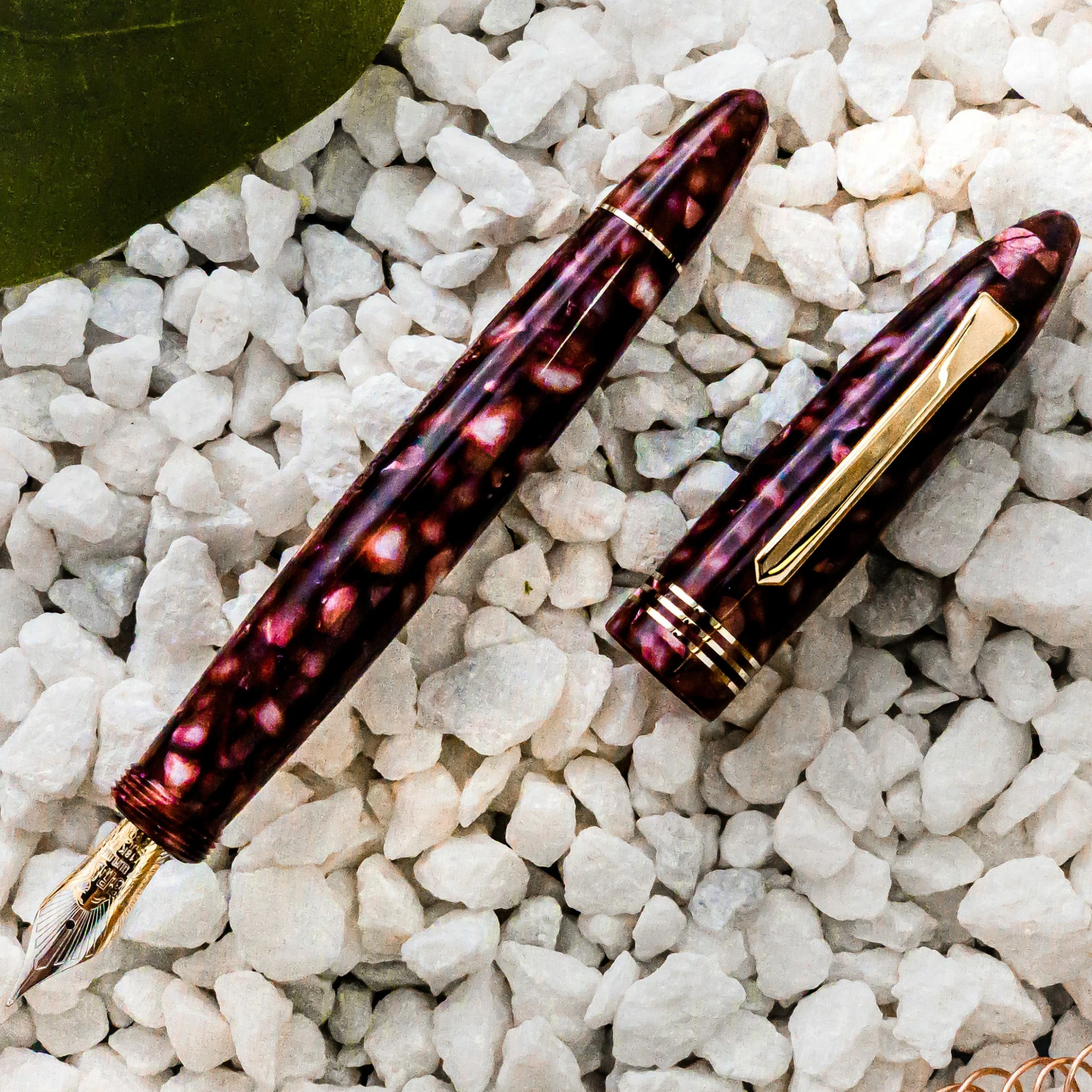 Tibaldi Bononia Limited Edition Vintage Pomegranate Fountain Pen, 18k Nib 1 Tibaldi Bononia Limited Edition Vintage Pomegranate Fountain Pen, 18k Nib