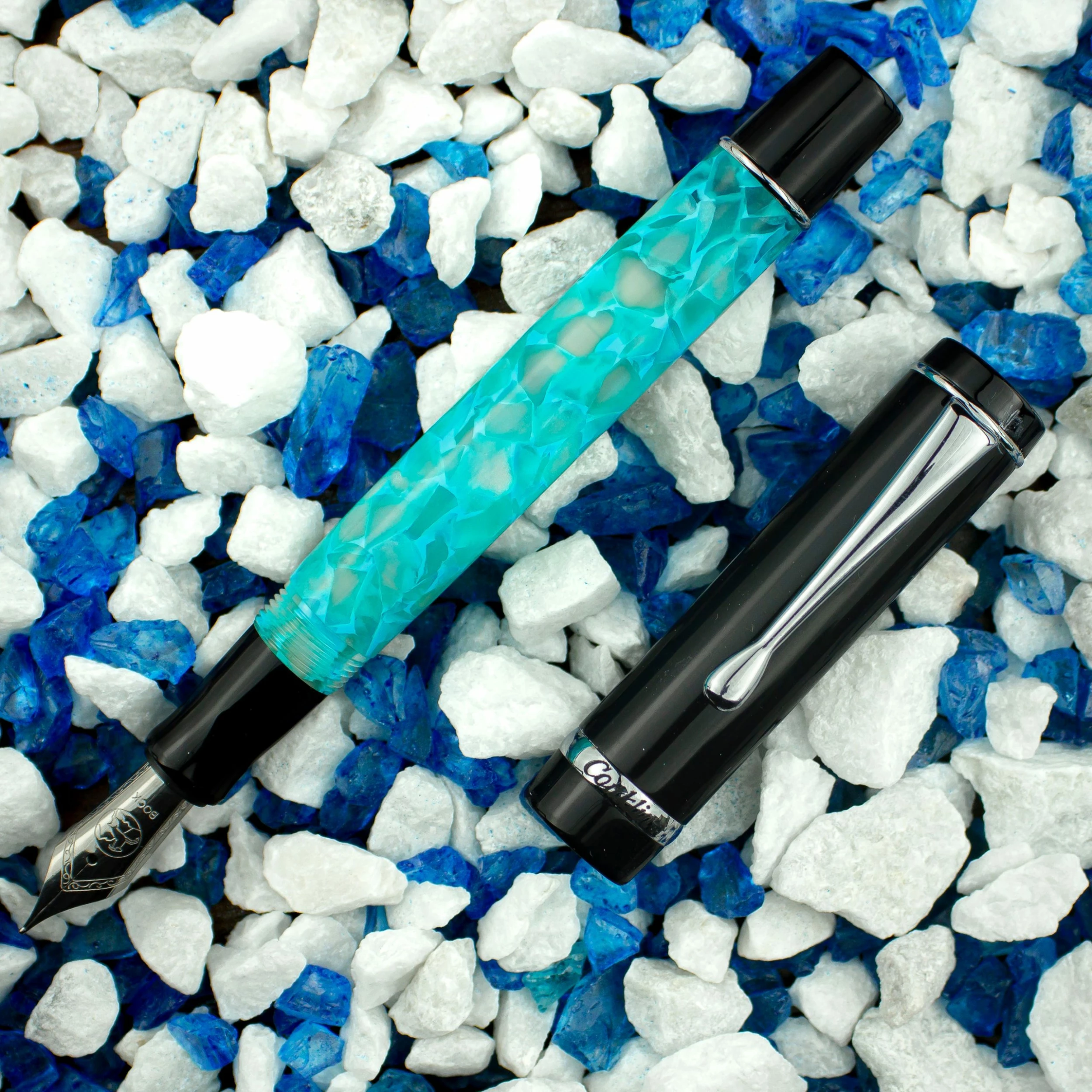 Conklin Duragraph Fountain Pen, Turquoise Nights 1 Conklin Duragraph Fountain Pen, Turquoise Nights