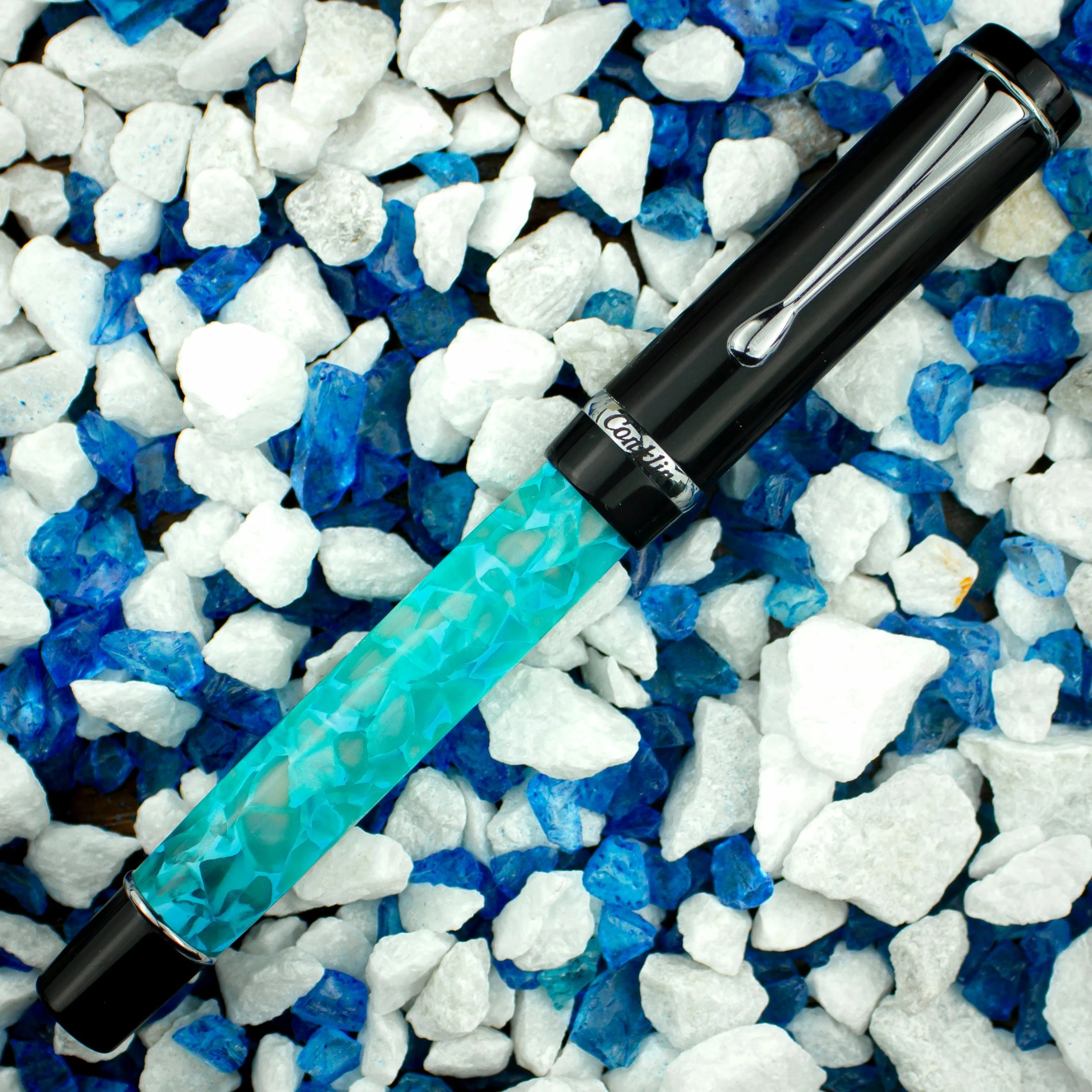 Conklin Duragraph Fountain Pen, Turquoise Nights 2 Conklin Duragraph Fountain Pen, Turquoise Nights - Image 2