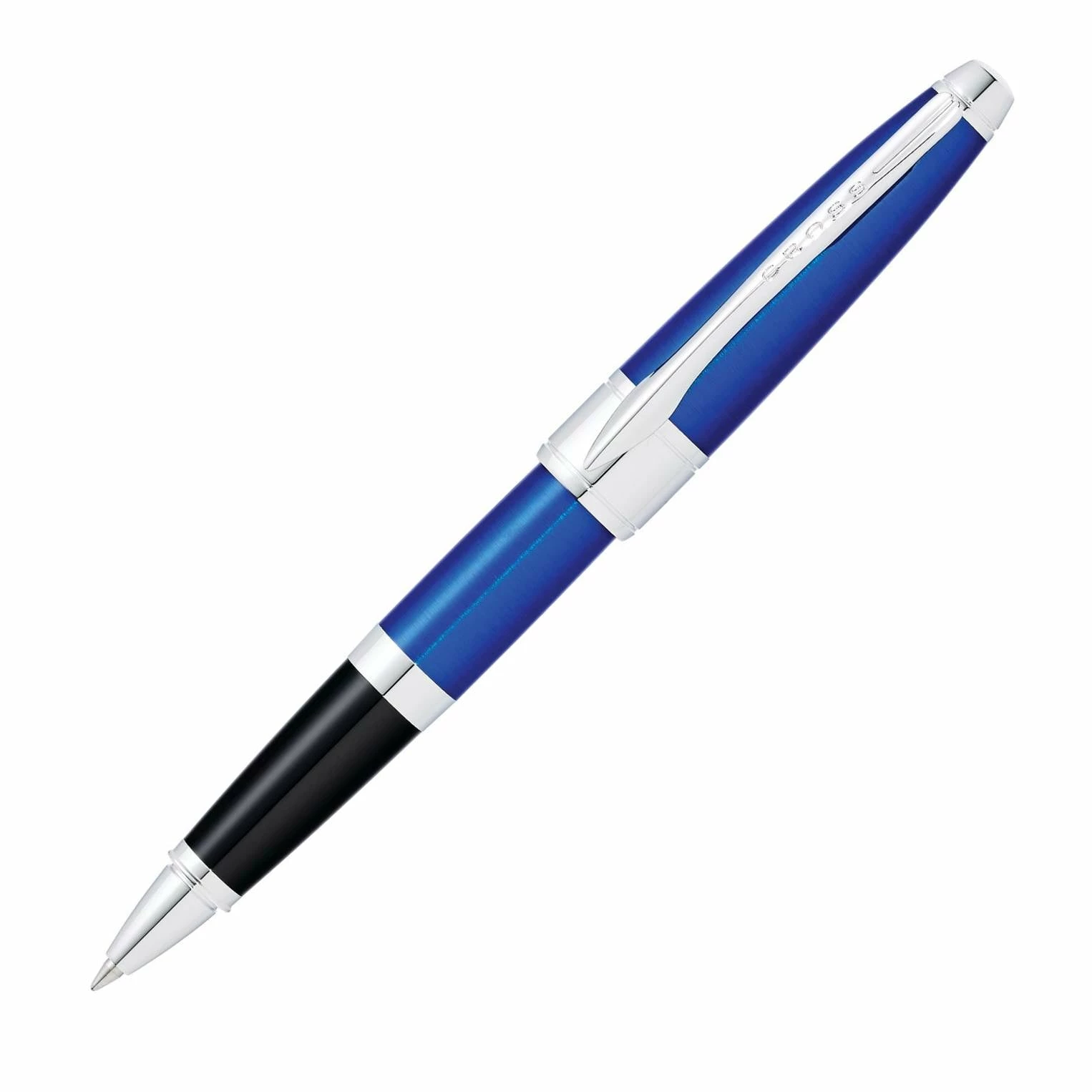 Cross® Cross Apogee Rollerball Pen, Blue Lacquer & Chrome 1 Cross® Cross Apogee Rollerball Pen, Blue Lacquer & Chrome