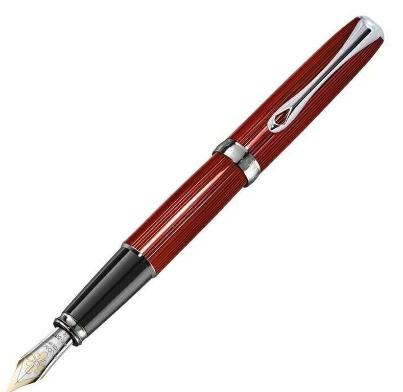 Diplomat Excellence A2 Fountain Pen, 14K Gold Nib, Magma Red 1 Diplomat Excellence A2 Fountain Pen, 14K Gold Nib, Magma Red