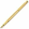 Caran D'Ache Madison Cisele Gold Plated Fountain Pen, Medium 18K Gold Nib